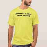 Offiziell Lakte Taste Tester T - Shirt<br><div class="desc">Ich nehme meine mit saurer Sahne. Einfaches Shirt für Hanukkah,  das "Offizieller Latke Taste Tester" sagt.</div>