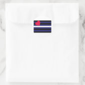 OFFIZIELL LEATHER PRIDE FLAG RUNDER AUFKLEBER (Tasche)