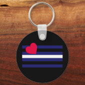 OFFIZIELL LEATHER PRIDE FLAG SCHLÜSSELANHÄNGER (Vorderseite)