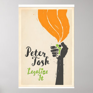 Offiziell lizenzierte Peter Tosh Legalize it Musik Poster
