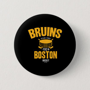 Offiziell lizenzierter Boston Bruins Hockeypuck Sc Button