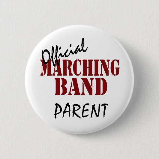 Offiziell Marching Band Parent Button (Vorderseite)