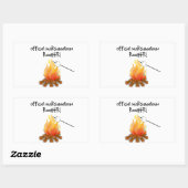 Offiziell Marshmallow Roaster Rechteckiger Aufkleber (Blatt)
