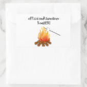 Offiziell Marshmallow Roaster Rechteckiger Aufkleber (Tasche)