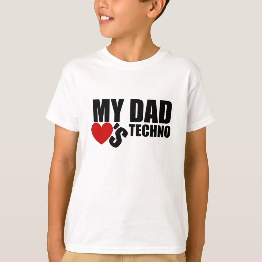Offiziell "meine Vater-Lieben Techno" scherzt T - T-Shirt (Vorderseite)