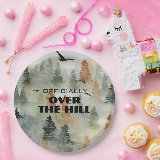 Offiziell Misty Forest Over the Hill Tellers Pappteller (Party)