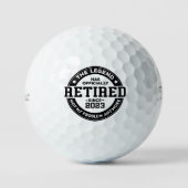 Offiziell müde im Jahr 2023 Golfball (Vorderseite)