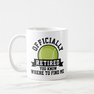 Offiziell müde Sie wissen, wo Sie mich finden könn Kaffeetasse