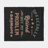 Offiziell nicht mehr in Rente gegangen Fleecedecke (Vorderseite (Horizontal))