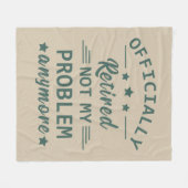 Offiziell nicht mehr in Rente gegangen Fleecedecke (Vorderseite (Horizontal))