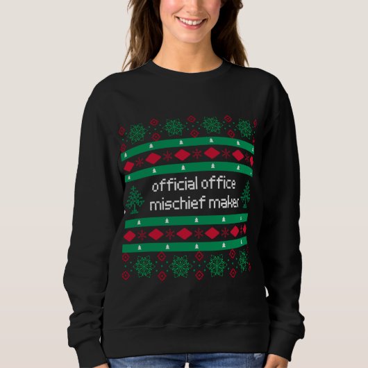 Offiziell Office Mischief Maker Ugly "Sweater" Sweatshirt (Vorderseite)