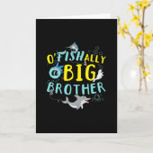 Offiziell - O'Fishally ein großer Bruder-Pun Karte (Gelbe Blume)