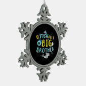 Offiziell - O'Fishally ein großer Bruder-Pun Schneeflocken Zinn-Ornament (Links)