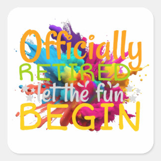 Offiziell pensionierter Aufkleber