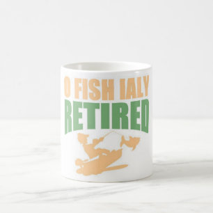 Offiziell pensionierter Fischer am See Kaffeetasse