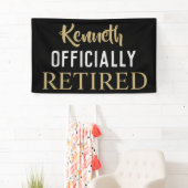 Offiziell pensioniertes Banner personalisiert (Insitu)