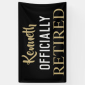 Offiziell pensioniertes Banner personalisiert (Vertikal)