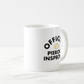 Offiziell Pierogi Inspector Kaffeemaschine Tasse (VorderseiteRechts)