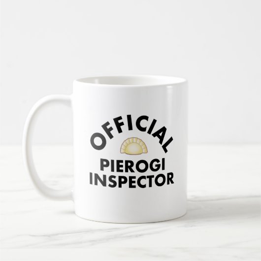 Offiziell Pierogi Inspector Kaffeemaschine Tasse (Links)