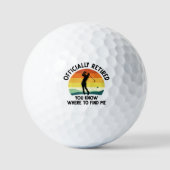 Offiziell remüde Golf Golfball (Vorderseite)