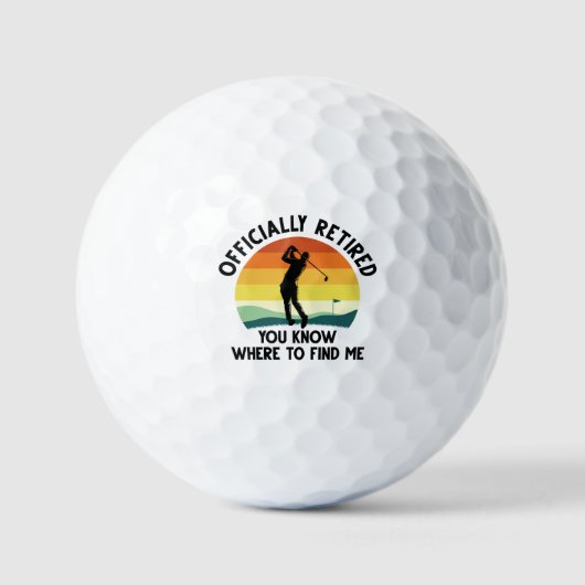 Offiziell remüde Golf Golfball (Vorderseite)