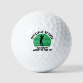 Offiziell remüde Golf Golfball (Vorderseite)