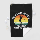 Offiziell remüde Golf Golfhandtuch (Insitu)
