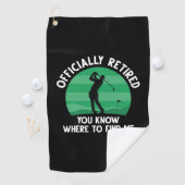 Offiziell remüde Golf Golfhandtuch (Insitu)