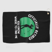 Offiziell remüde Golf Golfhandtuch (Horizontal)