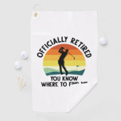 Offiziell remüde Golf Golfhandtuch (Insitu)