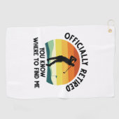 Offiziell remüde Golf Golfhandtuch (Horizontal)