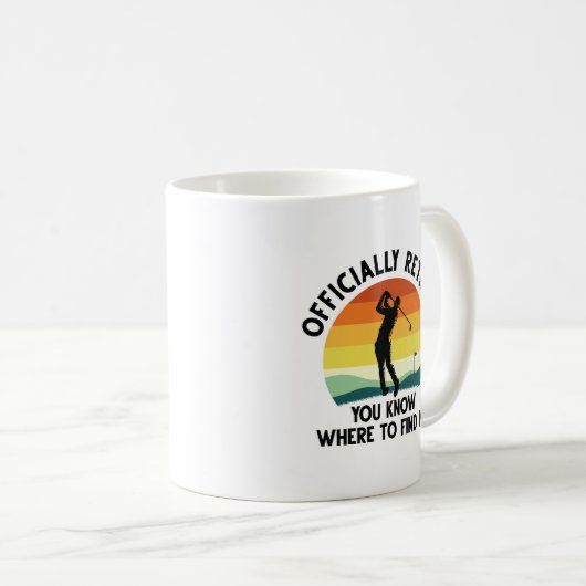 Offiziell remüde Golf Kaffeetasse (VorderseiteRechts)