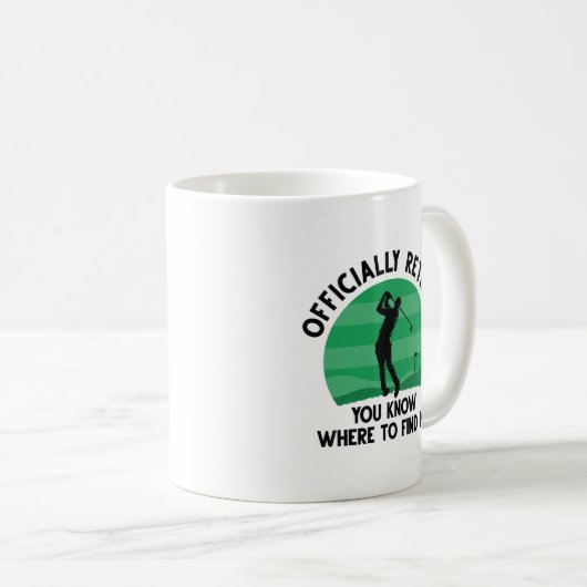 Offiziell remüde Golf Kaffeetasse (VorderseiteRechts)