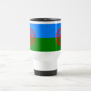 Offiziell-Romany-Sinti und Roma-Fahne Travel Mug Reisebecher