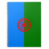 Offiziell-Romany-Sinti und Roma-FlagNotebook Notizblock (Vorderseite)