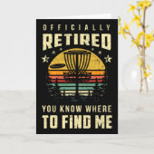 Offiziell Ruhestands Disc Golf Geschenk Frisbee Ge Karte (Gelbe Blume)