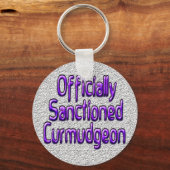 Offiziell sanktionierter Curmudgeon Schlüsselanhänger (Vorderseite)