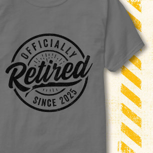 Offiziell seit 2025 im Ruhestand Retro Vintage Abz T-Shirt