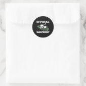 Offiziell Sleep Panda Runder Aufkleber (Tasche)