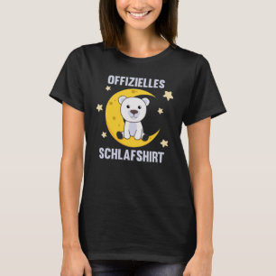 Offiziell Sleep Shirt Polar Bear Moon Stars Süß