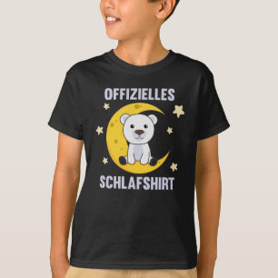 Offiziell Sleep Shirt Polar Bear Moon Stars Süß