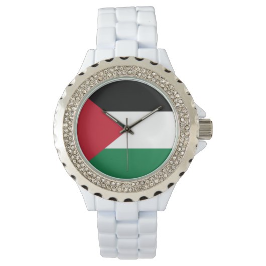 offiziell Staat der palästinensischen Landesflagge Armbanduhr (Vorderseite)