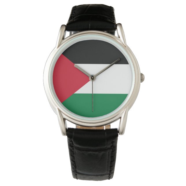 offiziell Staat der palästinensischen Landesflagge Armbanduhr (Vorderseite)