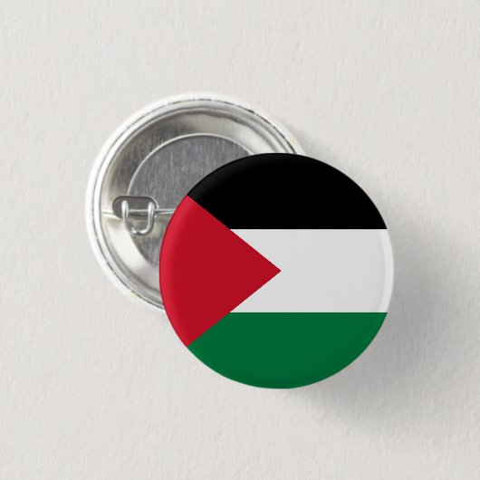 offiziell Staat der palästinensischen Landesflagge Button (Vorne & Hinten)