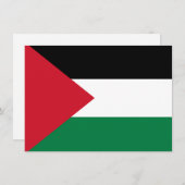 offiziell Staat der palästinensischen Landesflagge Dankeskarte (Vorne/Hinten)