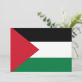 offiziell Staat der palästinensischen Landesflagge Einladung (Stehend Vorderseite)