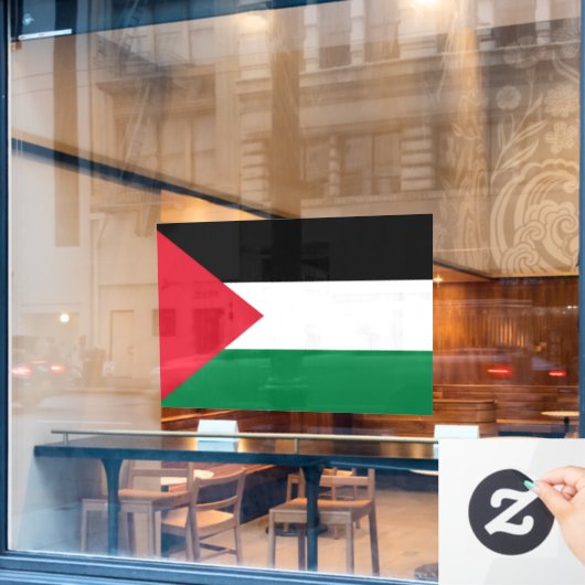 offiziell Staat der palästinensischen Landesflagge Fensteraufkleber (Café-Fenster)