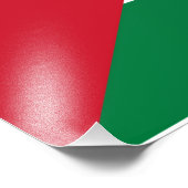 offiziell Staat der palästinensischen Landesflagge Fotodruck (Ecke)