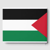 offiziell Staat der palästinensischen Landesflagge Gästebuch (Rückseite)