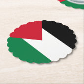 offiziell Staat der palästinensischen Landesflagge Untersetzer (angewinkelt)
